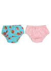 Turquoise and Pink Cotton Bloomer Unisex (0-6 Month) (Set of 2)
