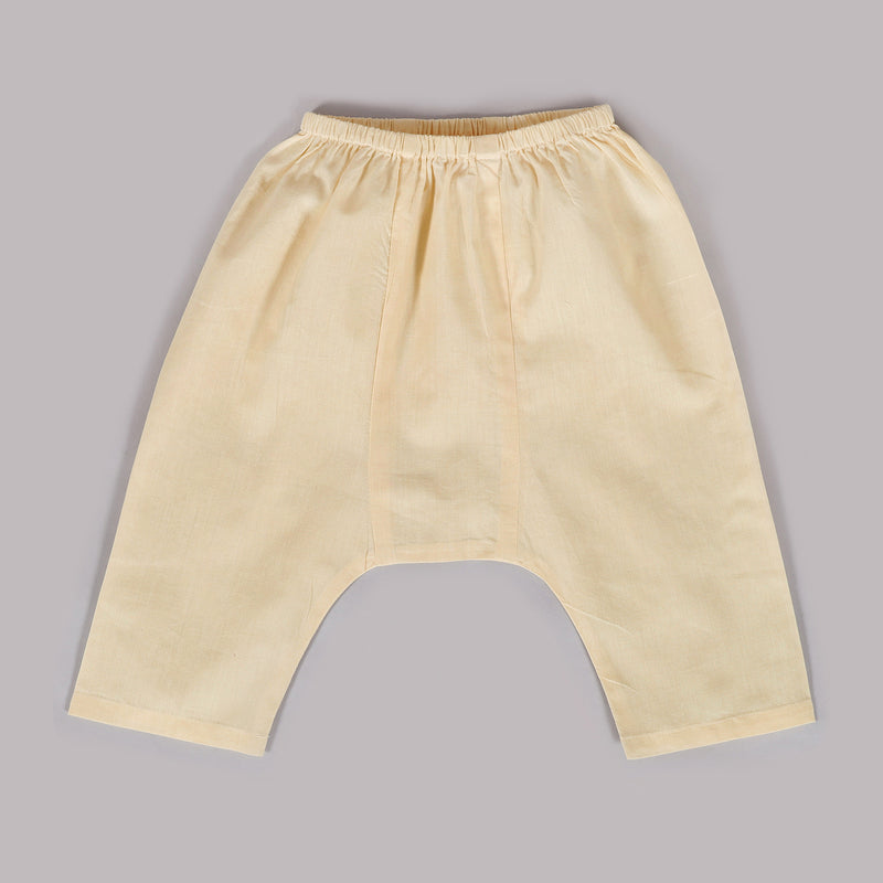 Beige Cotton Baby Pants (3-12months)